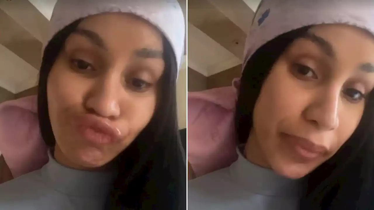 Cardi B Shows Off 'Mustache' with Hilariously Crass Commentary, Says Four-Month-Old Son Is Talking