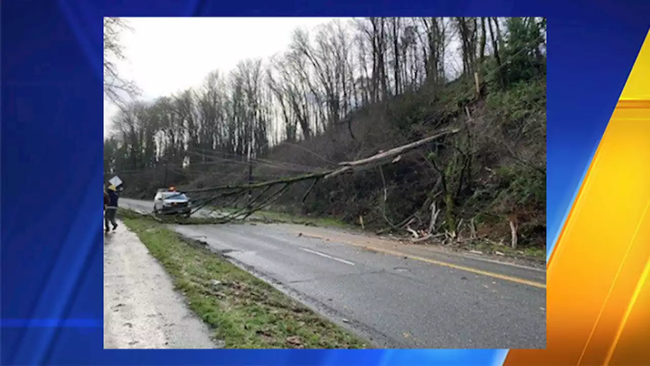 Landslide, power outages and downed trees close several roads in West Seattle