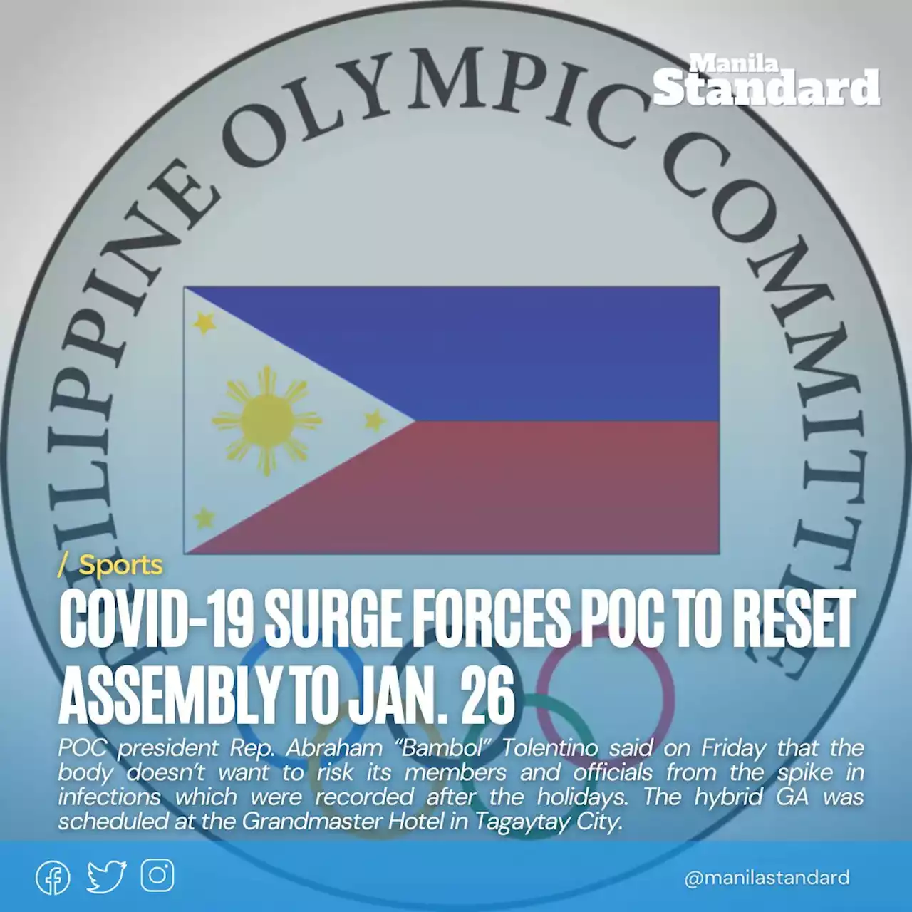 COVID-19 surge forces POC to reset assembly to Jan. 26