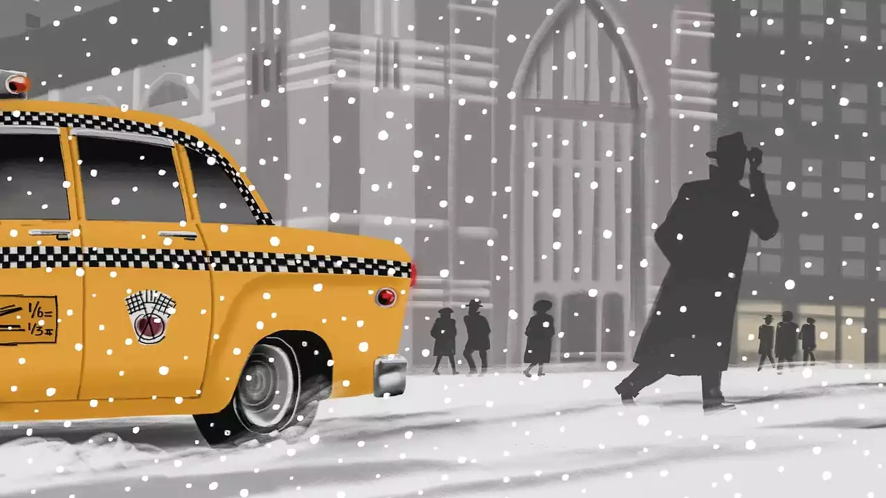 “Snowing in Greenwich Village,” by John Updike