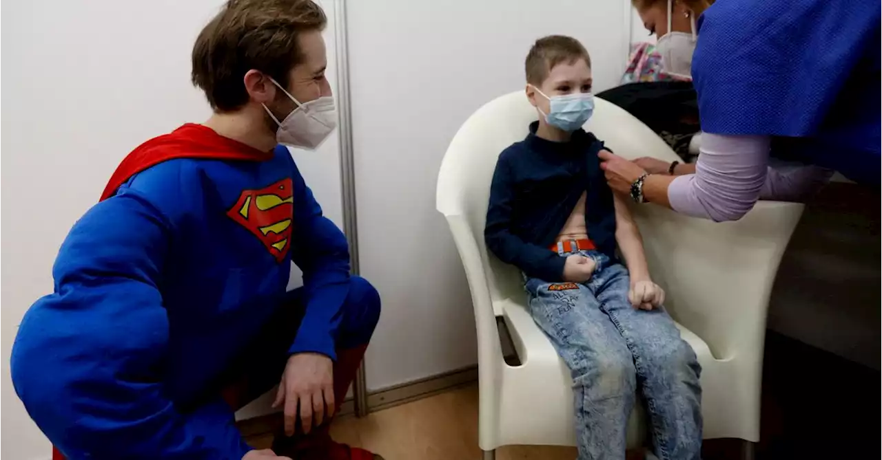 Superman, Cinderella and Minions give Czech children COVID-19 shots