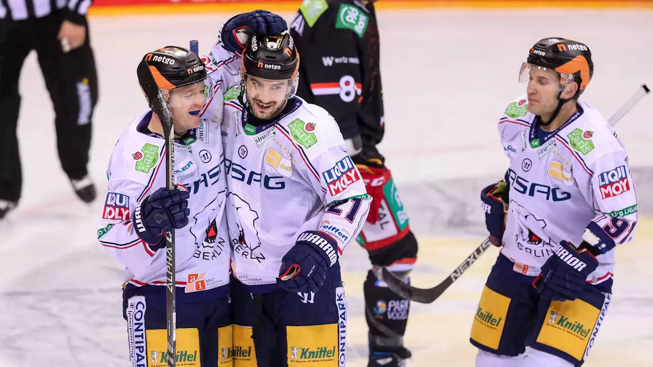 DEL: Eisbären Berlin gewinnen trotz Personalsorgen in Düsseldorf