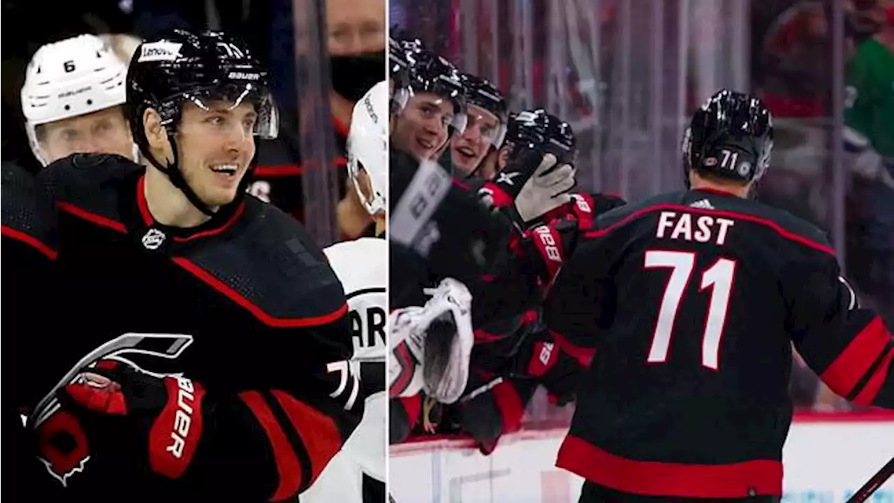 Ishockey: Jesper Fast målskytt i 500:e NHL-matchen