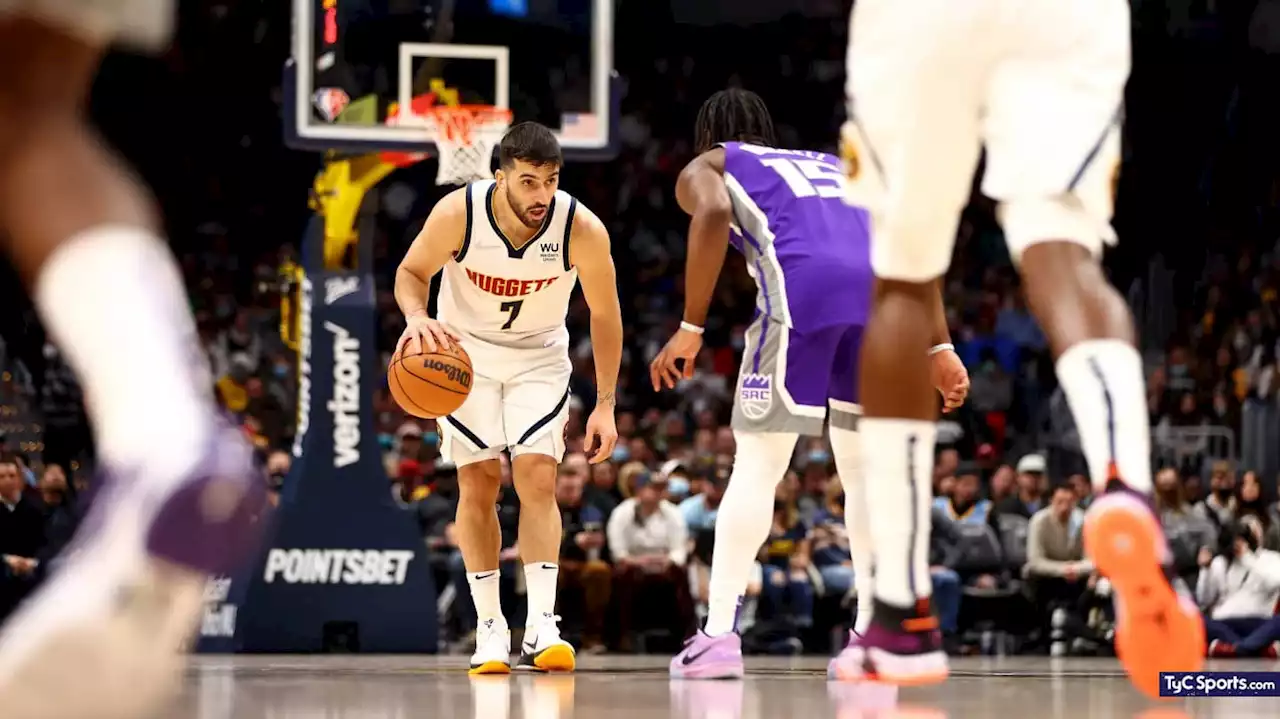 NBA: la bronca de Campazzo en la victoria de Denver ante Sacramento - TyC Sports