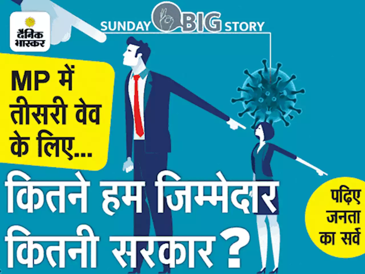 MP सरकार का कोरोना टेस्ट: सर्वे में 49% लोग बोले- सरकार ने पिछली लहरों से सबक नहीं लिया, मौजूदा गाइडलाइन से नहीं रुकेगा संक्रमण