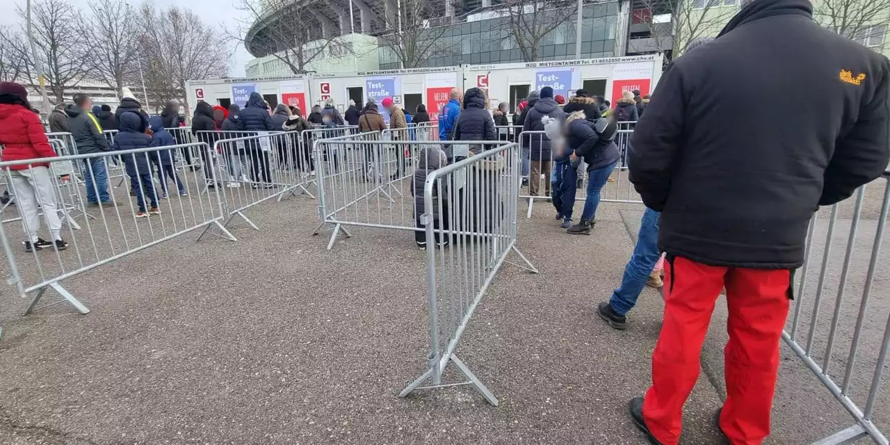 Riesiger Ansturm auf die Corona-Teststationen in Wien