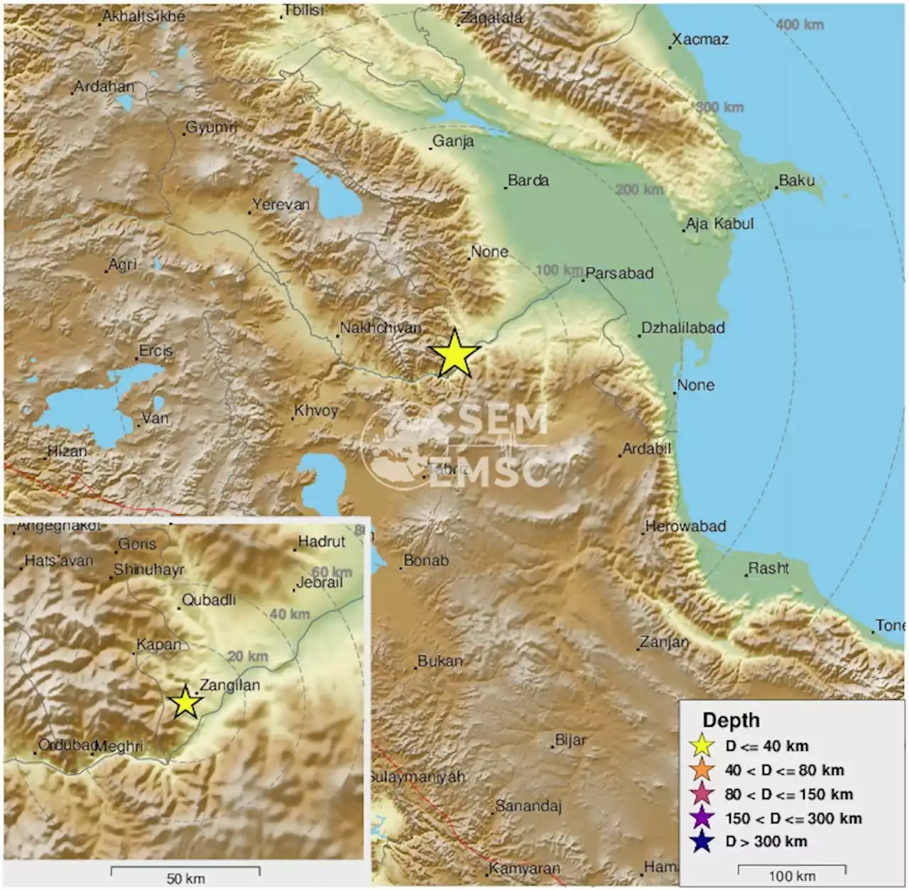 Earthquake, Magnitude 2.6 - AZERBAIJAN - 2022 January 09, 19:19:51 UTC