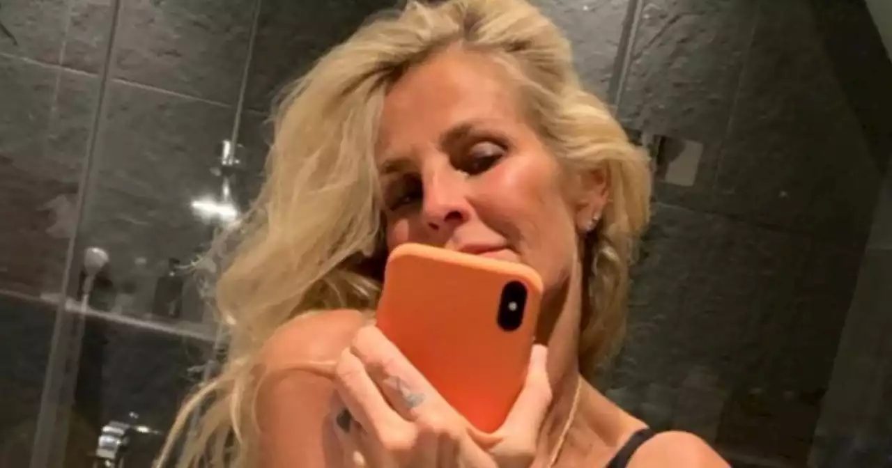 Ulrika Jonsson shows off taut abs and tattoo collection as she poses in her bra