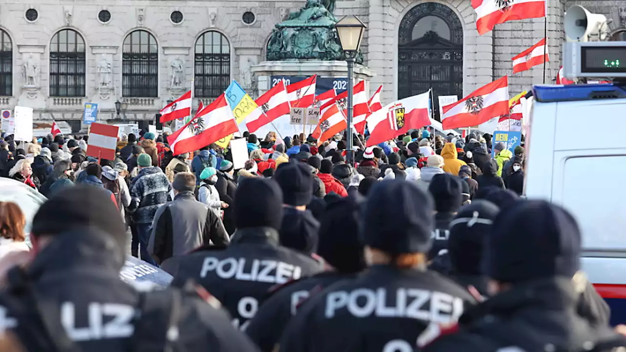 Vier Festnahmen bei Coronademo in Wien
