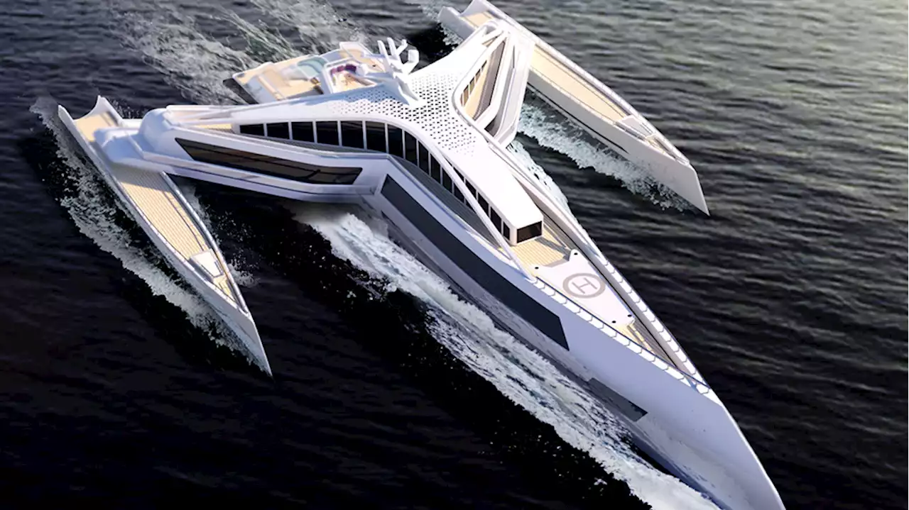 This Bonkers Tri-Hull Superyacht Concept Looks Like a ‘Star Wars’ Y-Wing for the High Seas