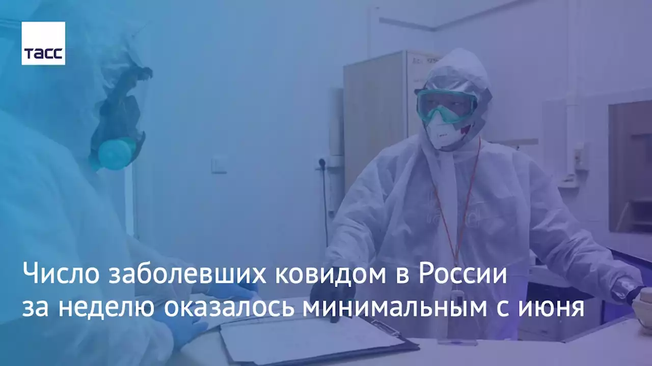 Число заболевших ковидом в России за неделю оказалось минимальным с июня