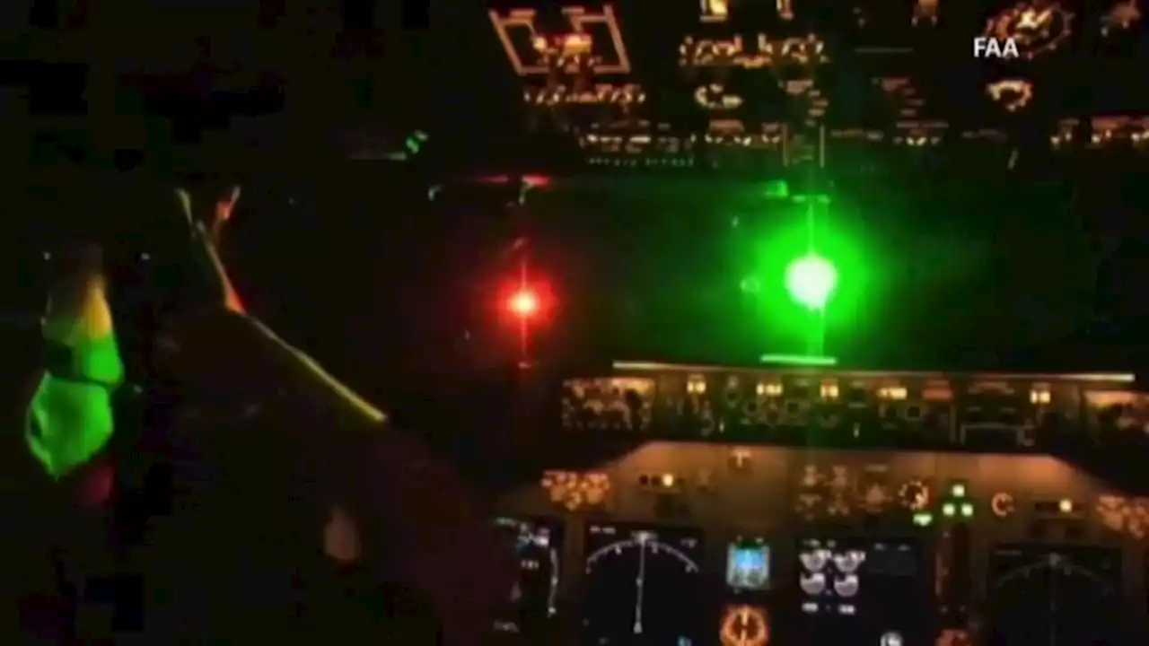 Federal Aviation Administration reports 40% spike in laser strikes on aircraft