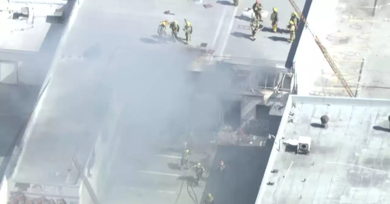 Firefighters battle structure fire in Chinatown