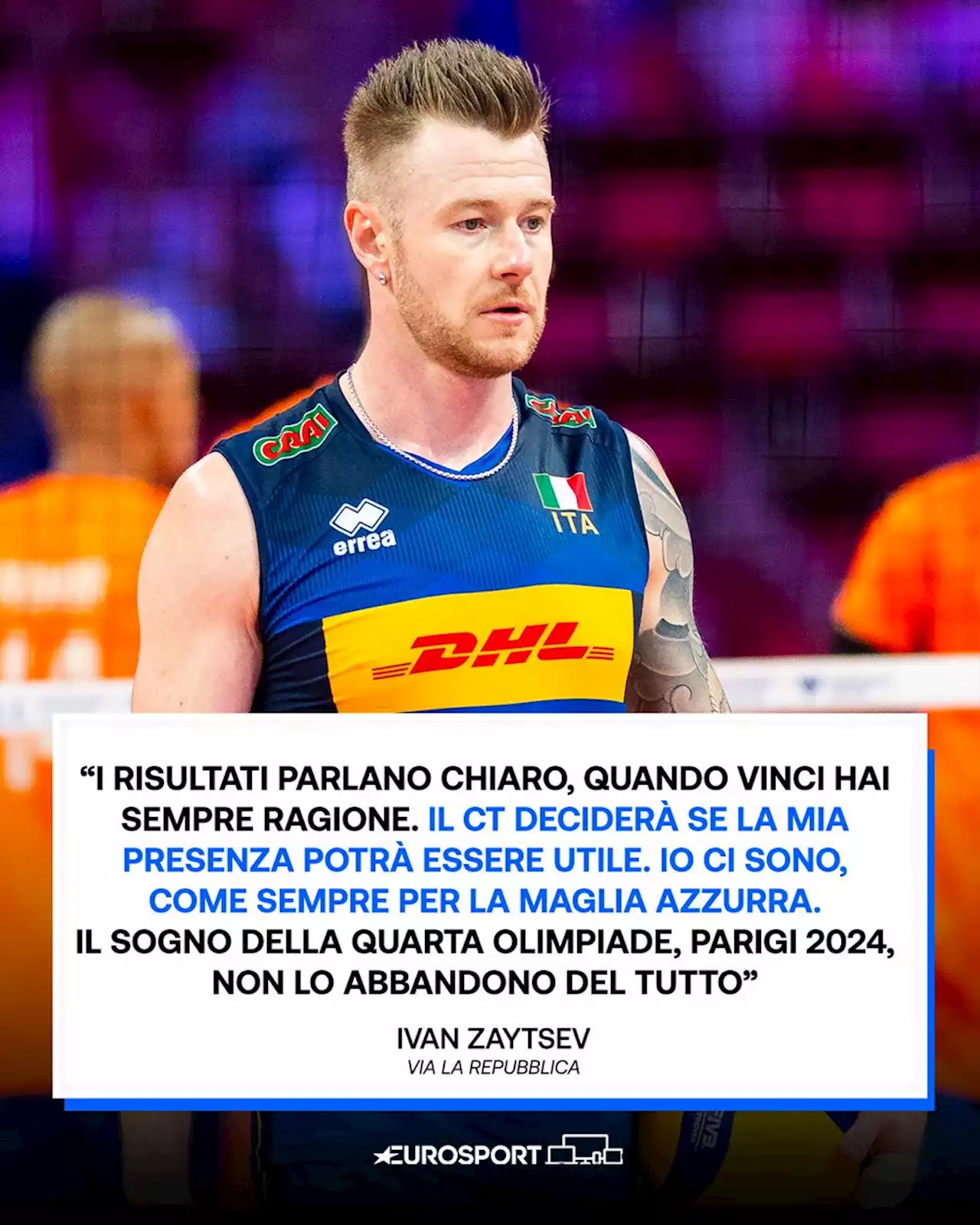 Volley, Ivan Zaytsev sogna le Olimpiadi: “Non ho rinunciato a Parigi 2024'