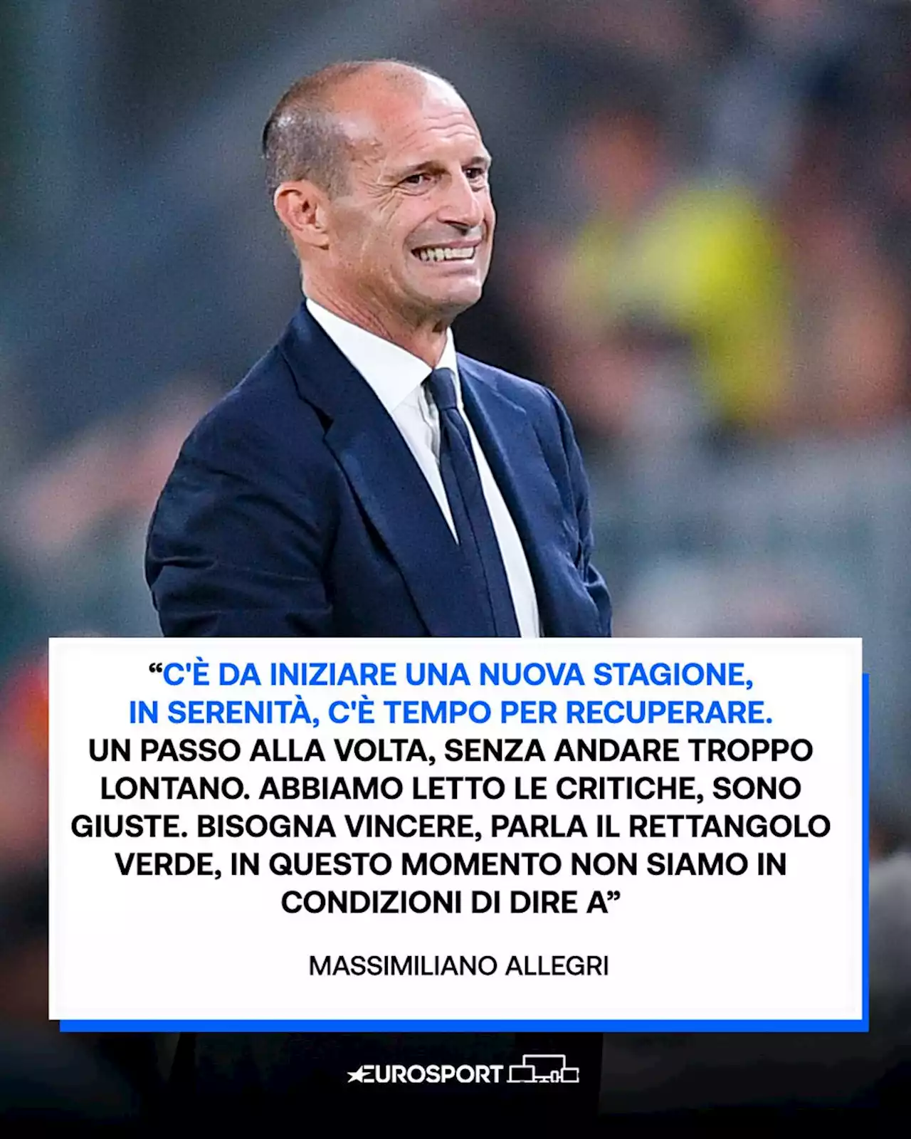 Juventus, Allegri pre Bologna: 'Da domani inizia una nuova stagione, c'è tempo per recuperare'