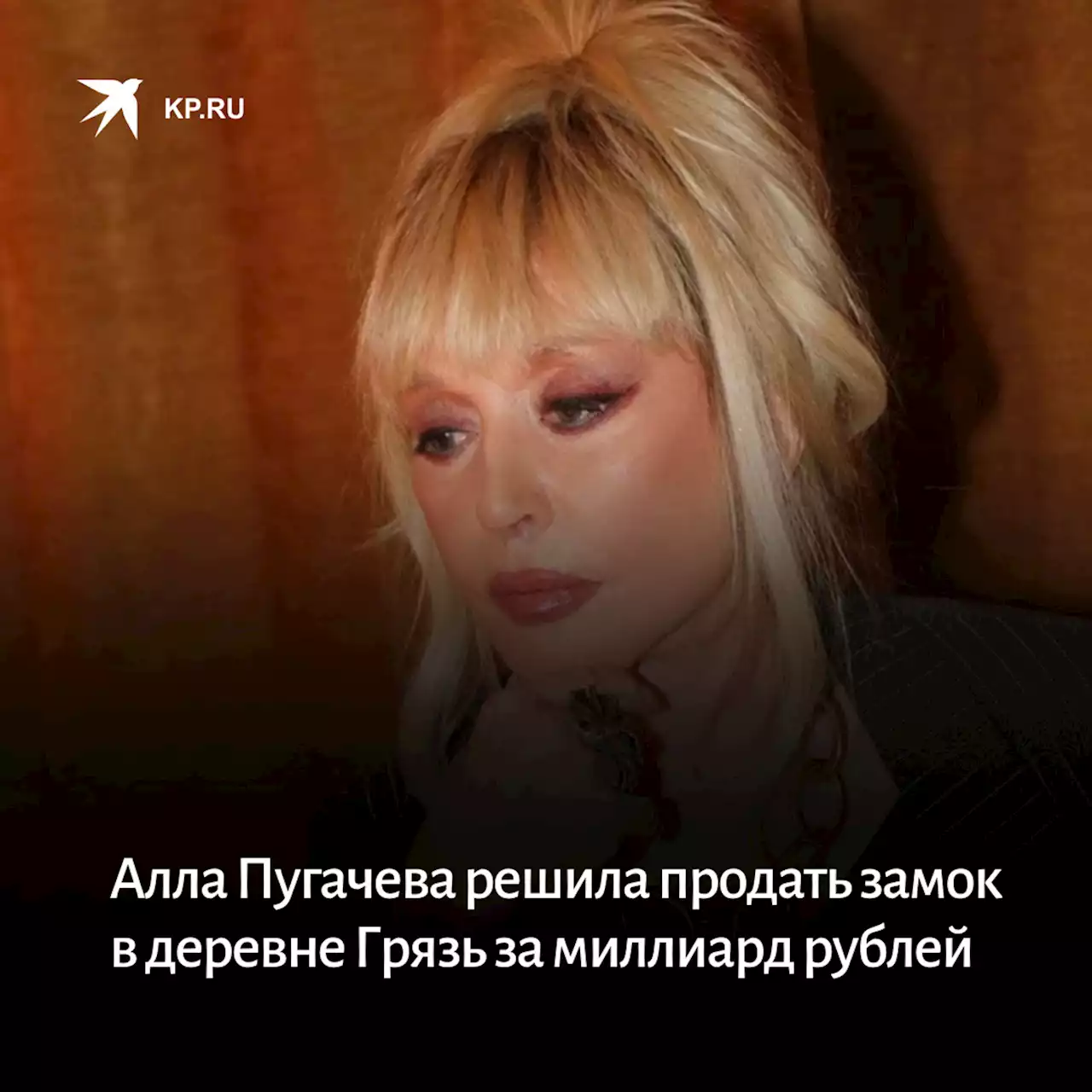 Алла Пугачева решила продать замок в деревне Грязь за миллиард рублей