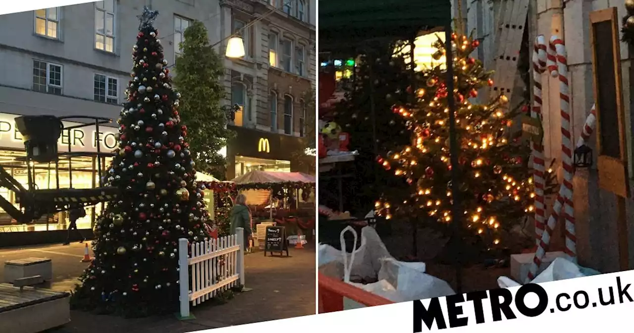 Why huge Christmas tree was put up three months early