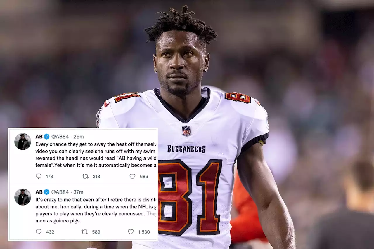 Antonio Brown goes on Twitter rant after exposing himself in Dubai hotel pool