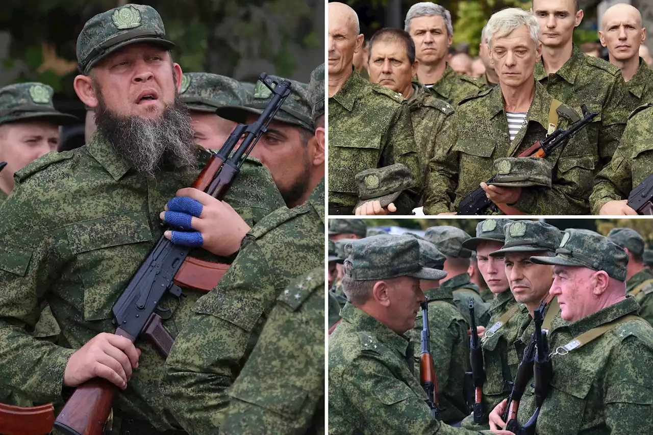 Photos show aging Russians forced to fight in Ukraine