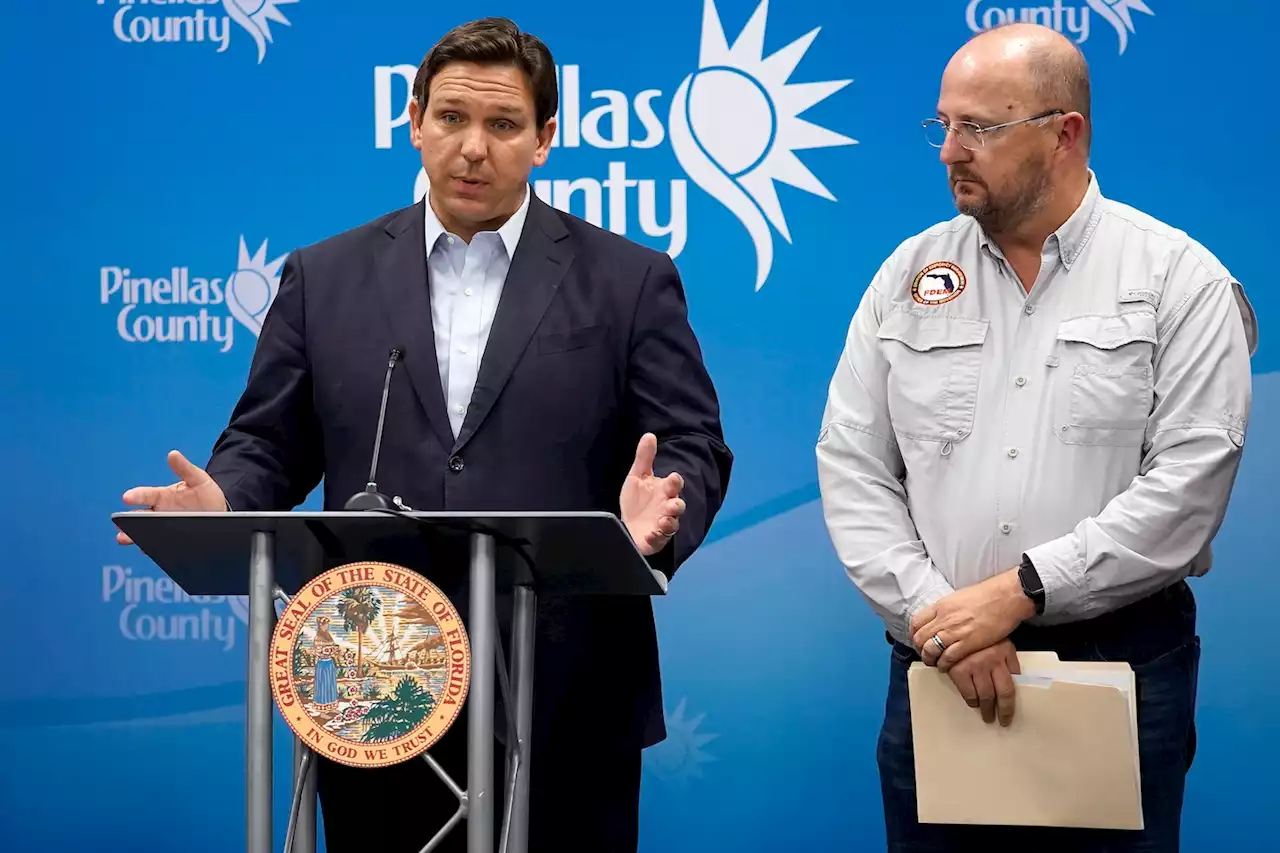 Fla. Gov. Ron DeSantis turns from combative politics as hurricane hits