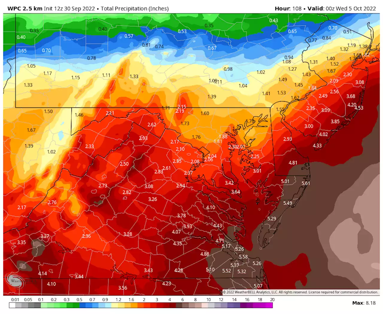 Hurricane Ian’s remnants mean a prolonged rain event for D.C. area