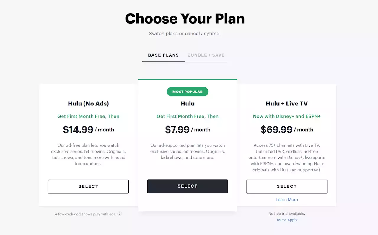 Hulu just raised the prices of its plans with and without ads