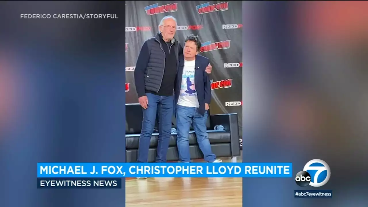 Michael J. Fox and Christopher Lloyd reunion delights 'Back to the Future' fans