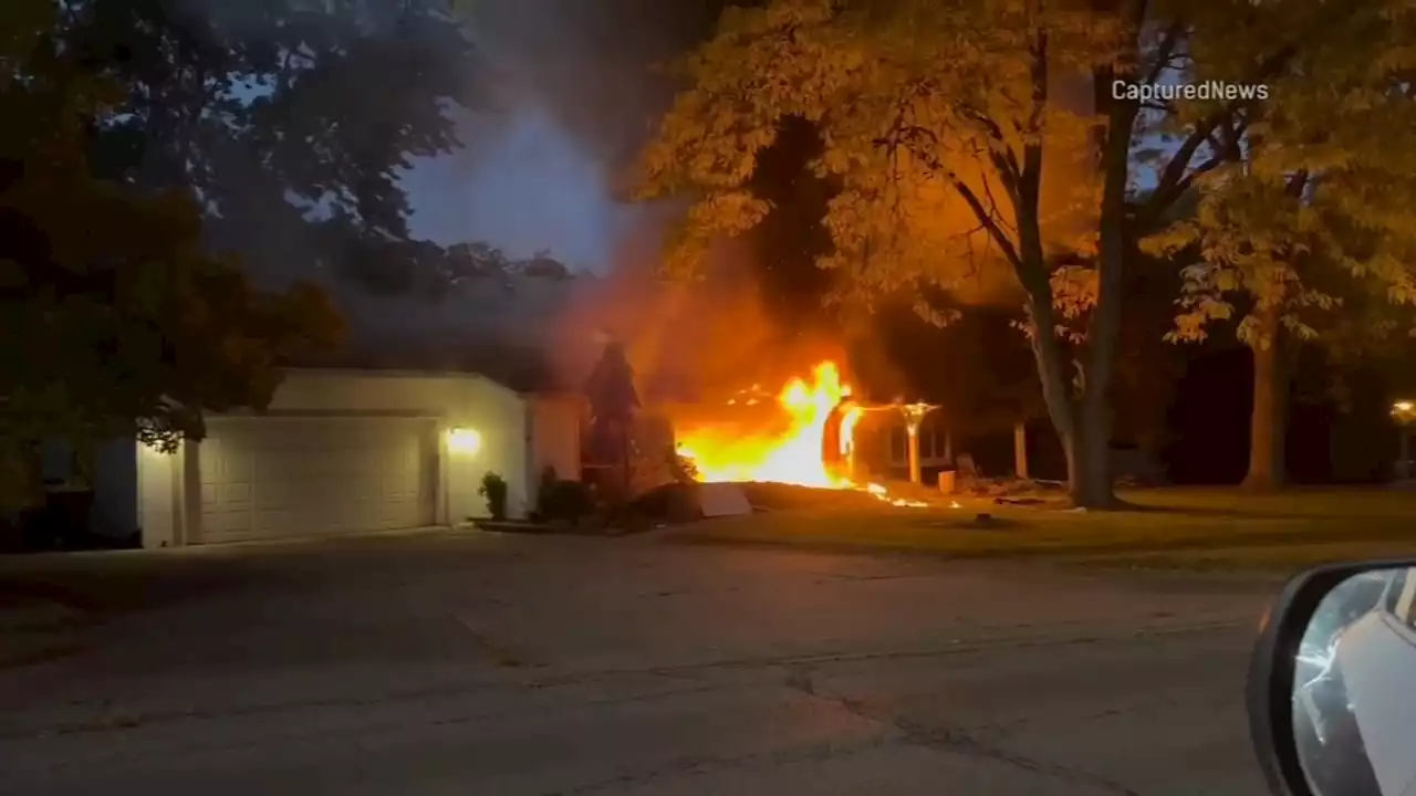 Libertyville house fire caused by possible explosion, fire officials say