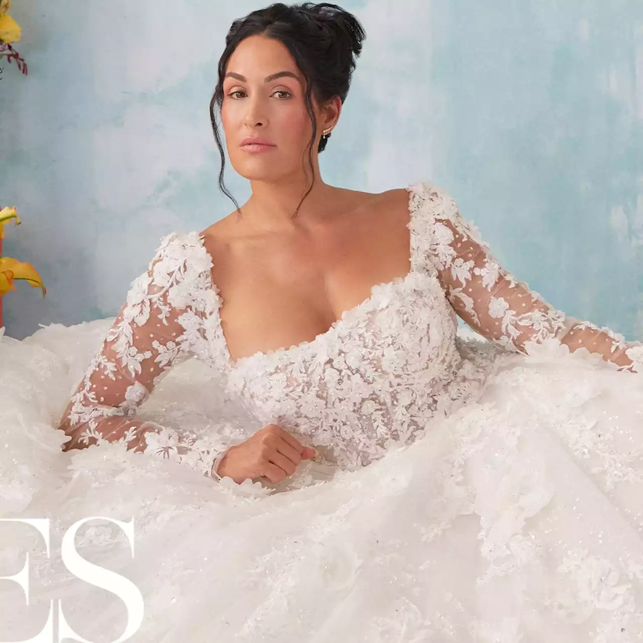 Nikki Bella Is a Wedding Day Dream on the Cover of Brides Magazine - E! Online