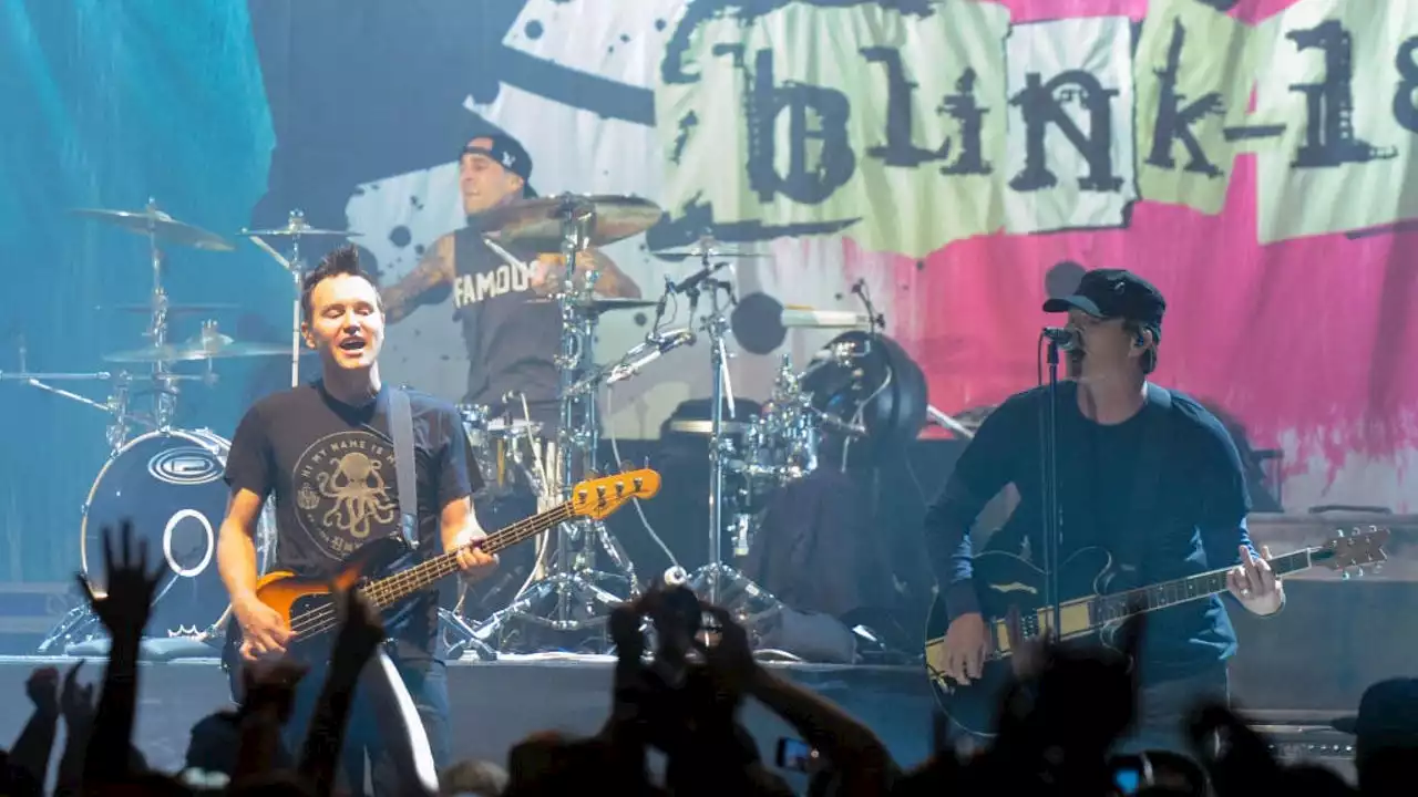 Blink 182's Travis Barker and Mark Hoppus reunite with Tom DeLonge for new album, tour