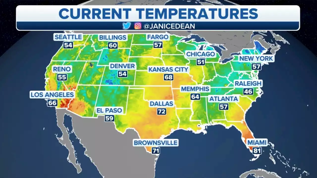 Plains, Midwest cold front to bring showers, thunderstorms