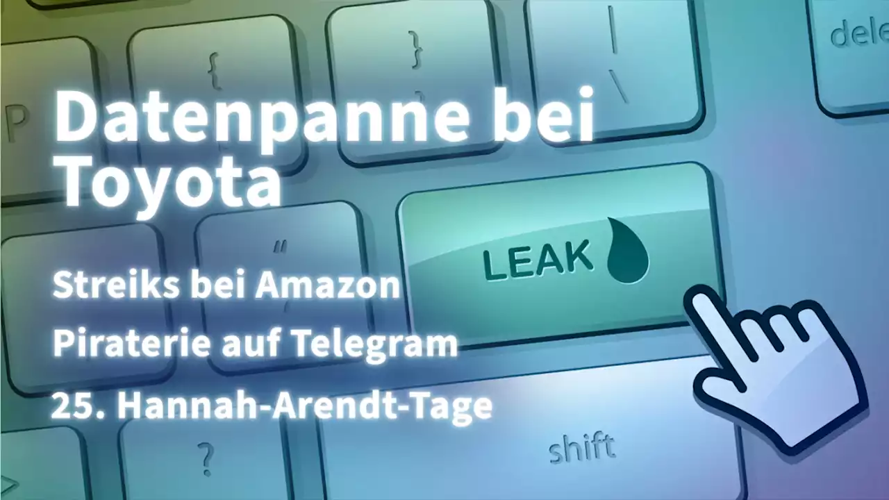 Kurz informiert: Toyota, Amazon, Telegram, Hannah-Arendt-Tage