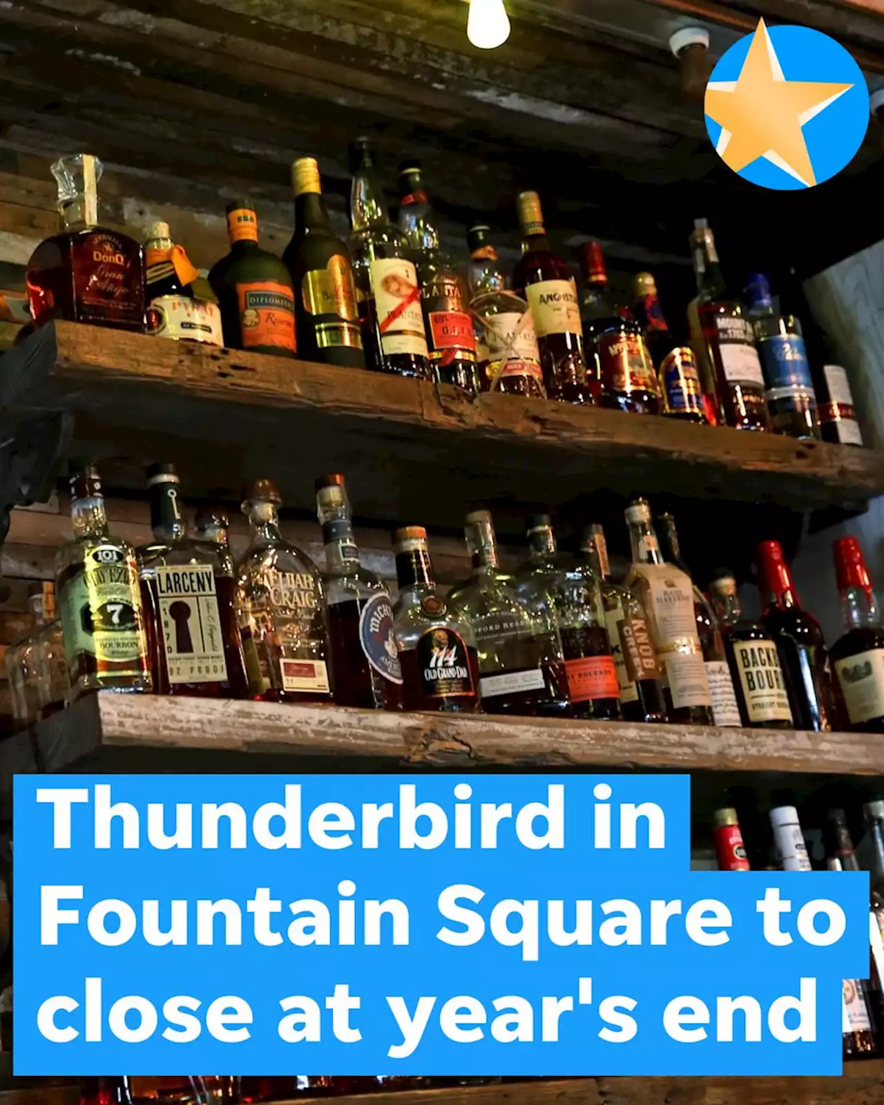 Fountain Square's Thunderbird bar to close at the end of the year