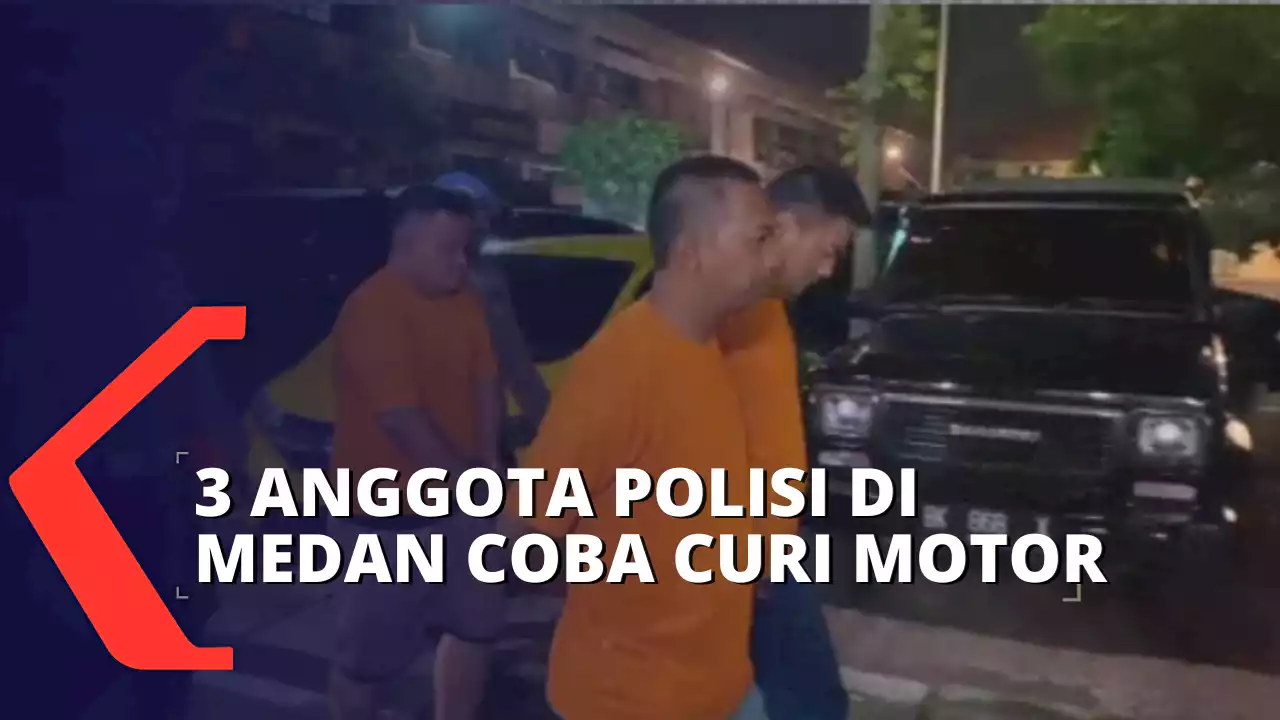 Lakukan Percobaan Pencurian Motor, 3 Anggota Polisi di Medan Terancam Dipecat!