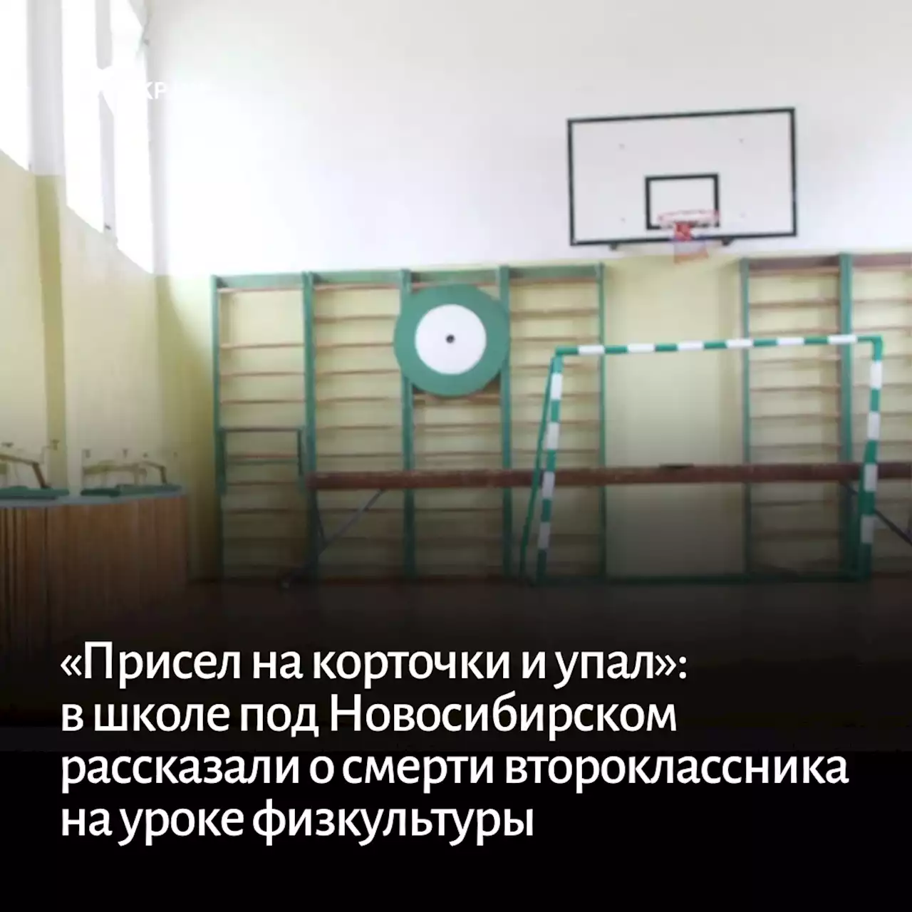 «Присел на корточки и упал»: в школе под Новосибирском рассказали о смерти второклассника на уроке физкультуры