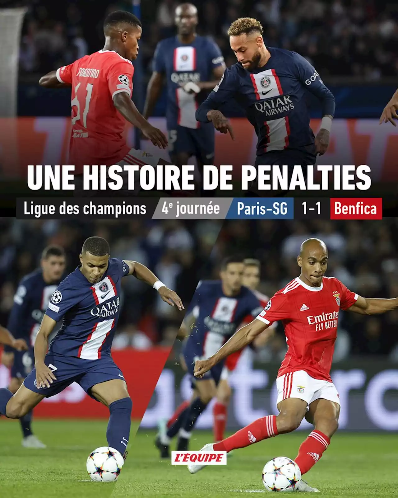 PSG - Benfica en direct, Gr. H de Ligue des champions (11/10/2022)