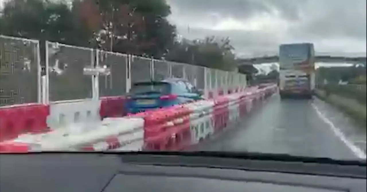 Confused driver ploughs down footpath after taking wrong turn