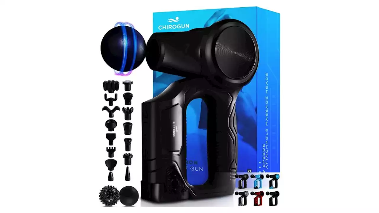 Save nearly 50% on this CHIROGUN Deep Tissue Percussion Massage Gun on October Amazon Prime Day