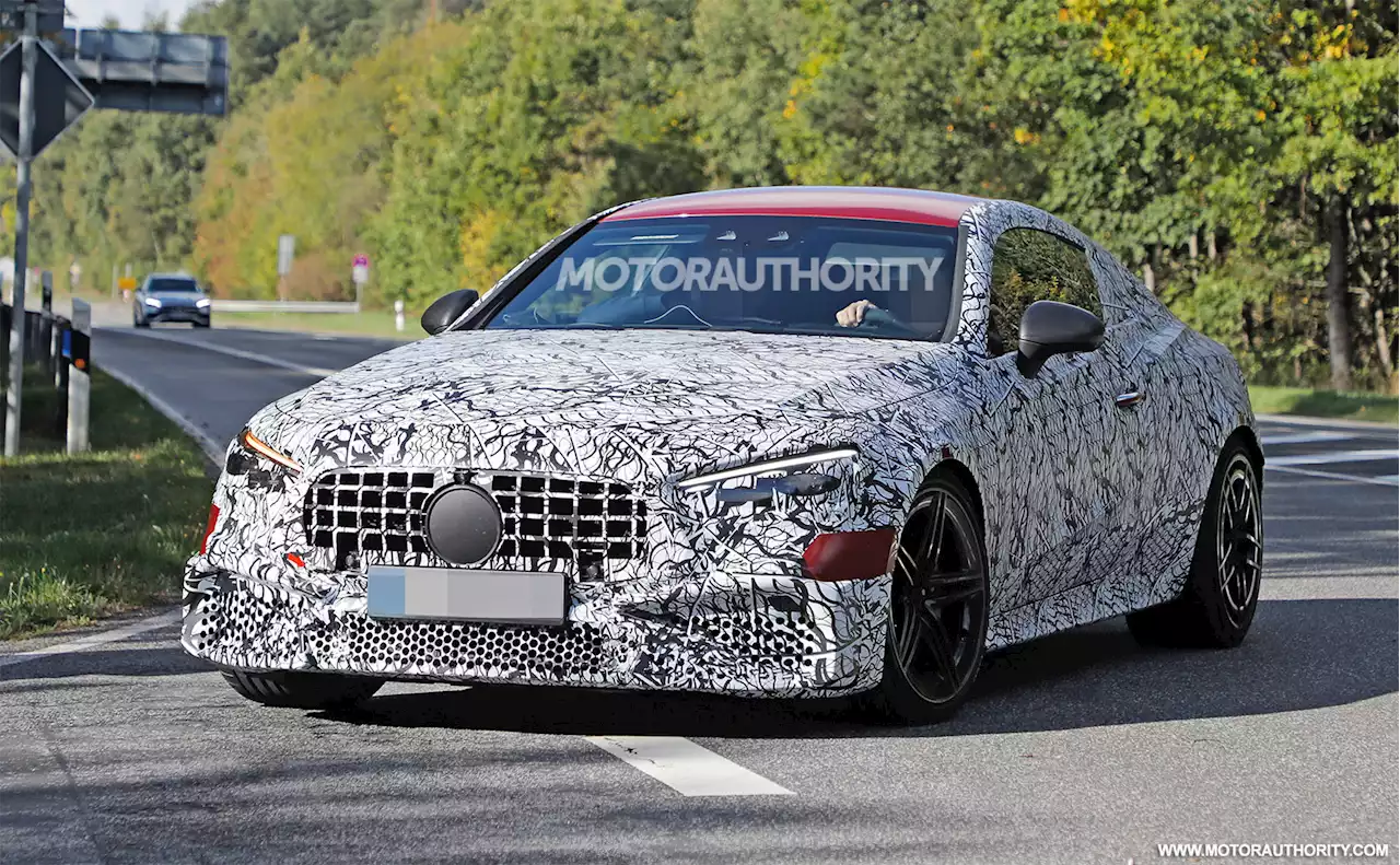 2024 Mercedes-Benz AMG CLE 63 S E Performance spy shots: 671-hp hybrid coupe coming