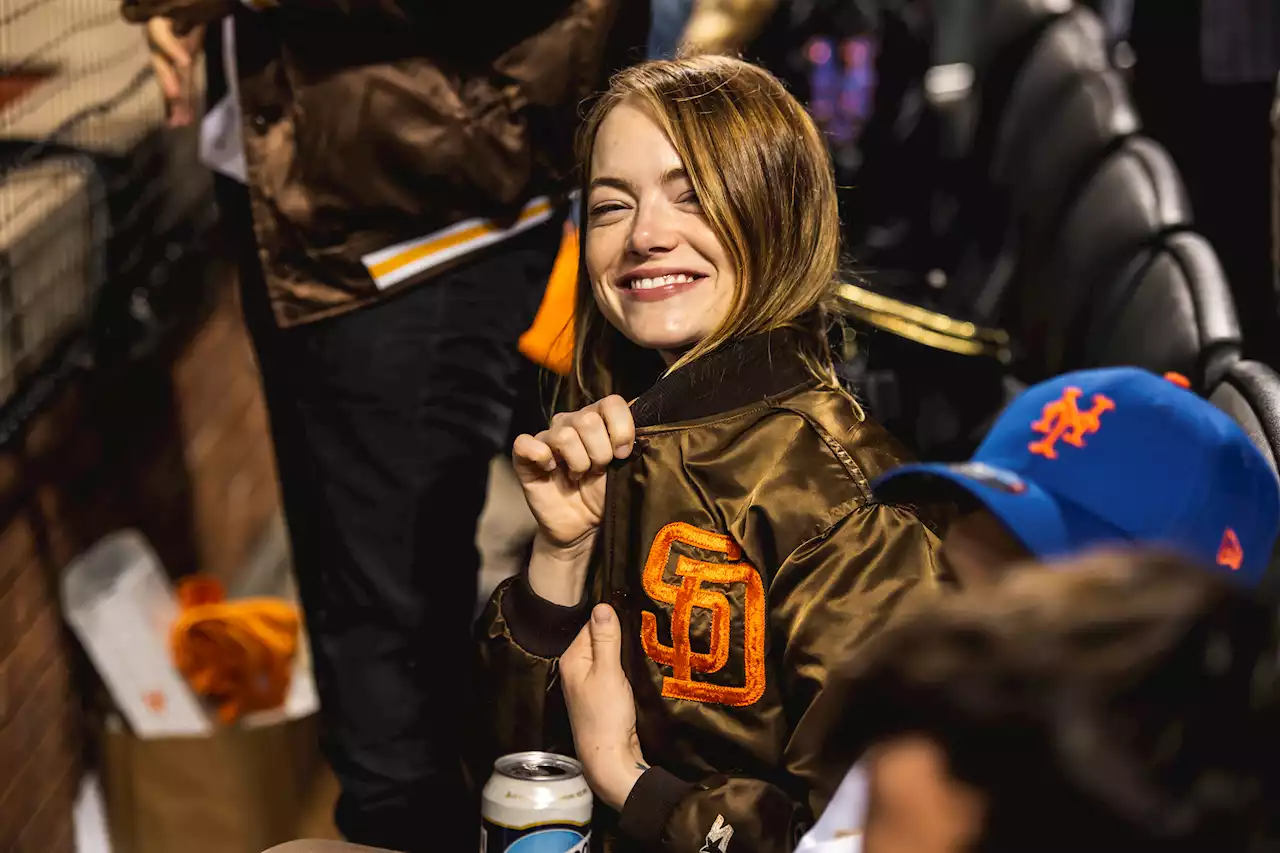 Oscar-Winning San Diego Padres Fan Emma Stone Gets Booed in the Big Apple