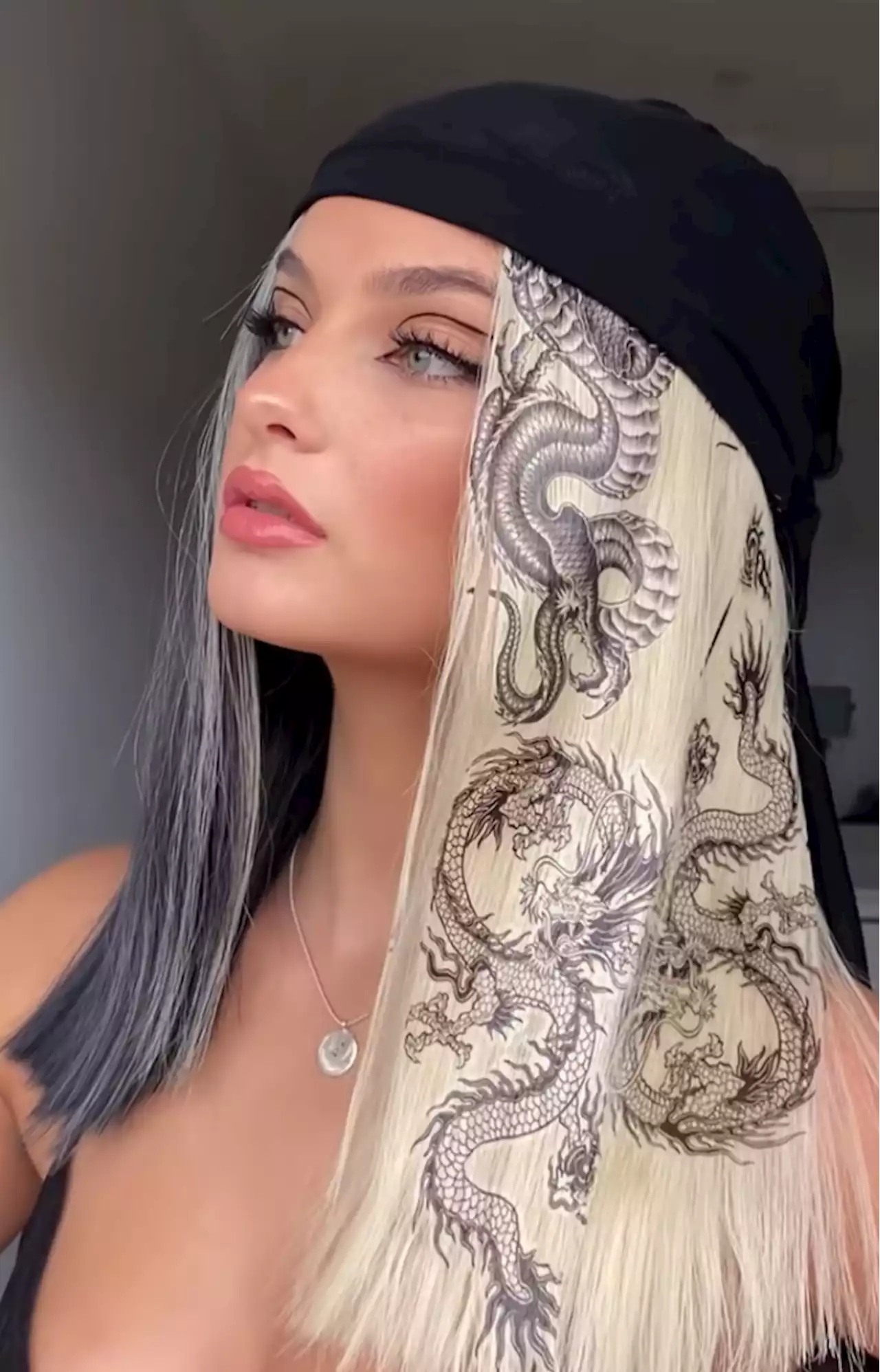 Hairstylists On TikTok Are Making Art With Temporary Hair Tattoos