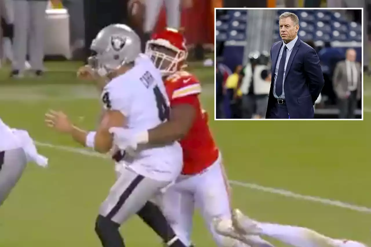 Troy Aikman under fire for ‘take the dresses off’ comment on ‘Monday Night Football’