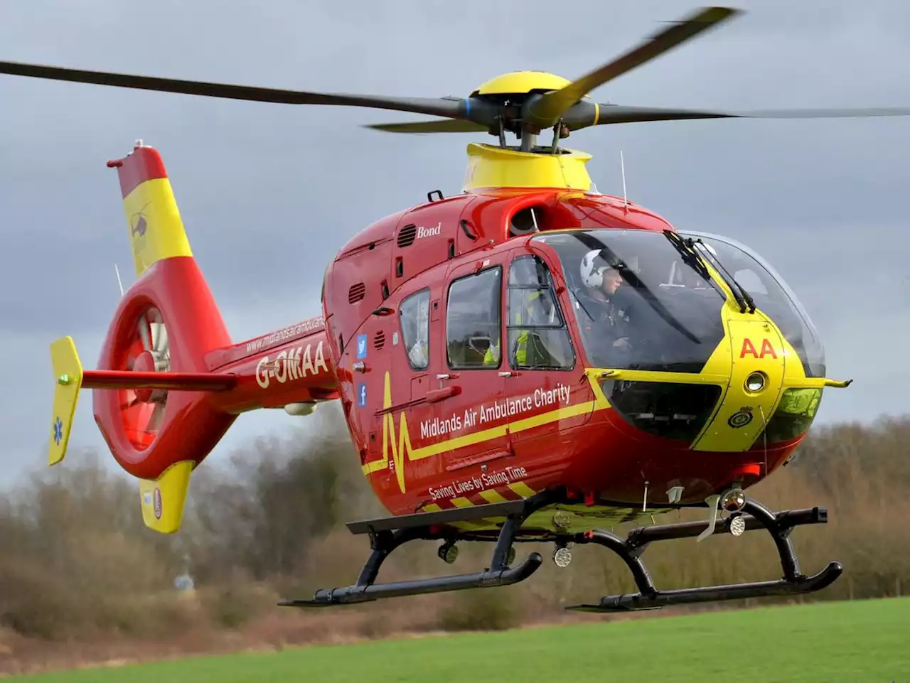 Air ambulance called to medical emergency at Telford school