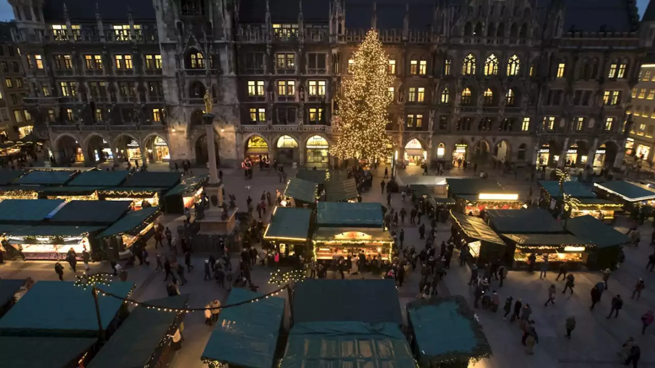 München: Der Christkindlmarkt am Marienplatz wird auch 2022 beleuchtet