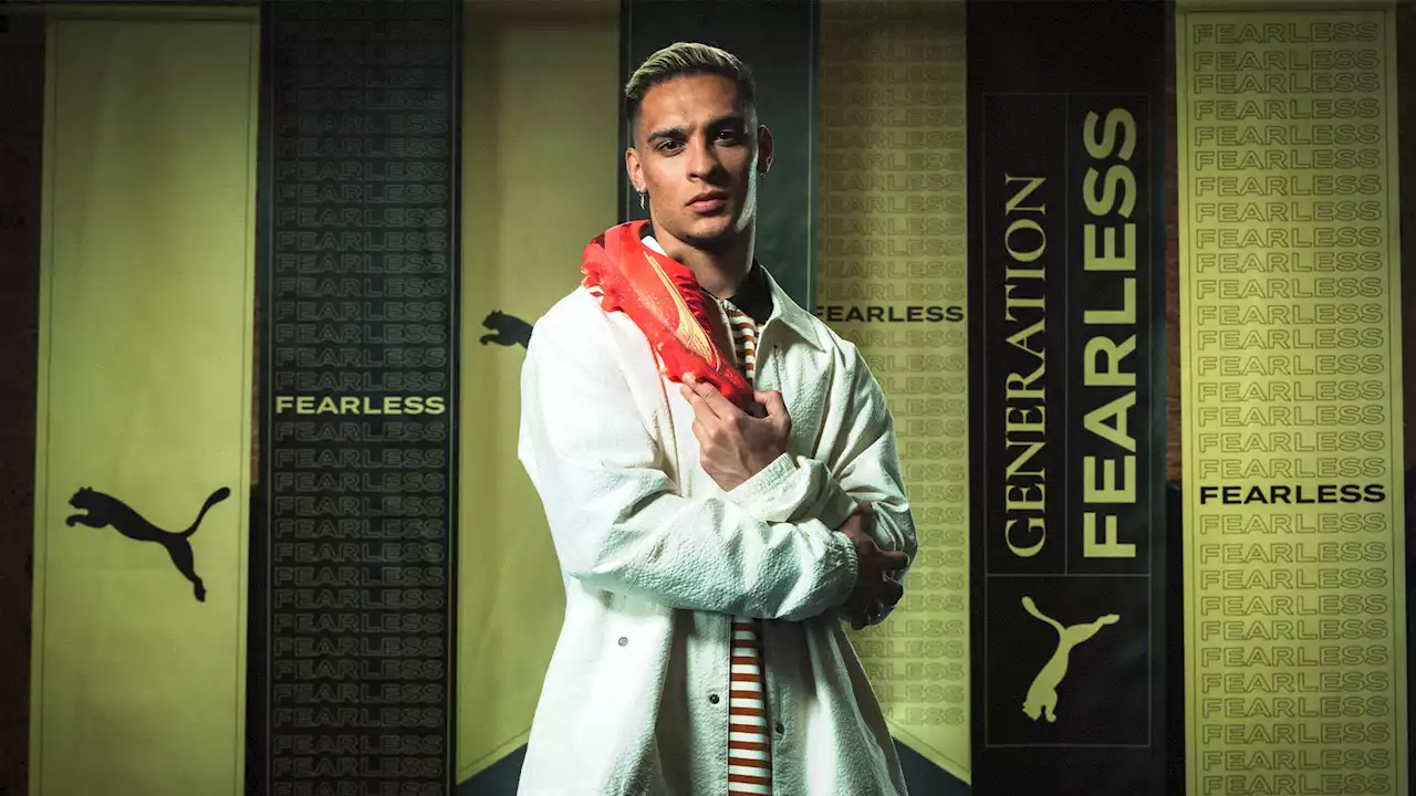 Neymar, Antoine Griezmann and Antony launch Puma's new World Cup boots... along with young Becks