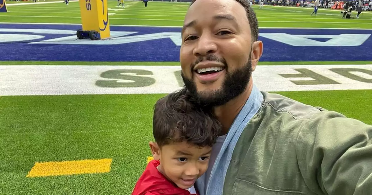 John Legend's son Miles is the cutest at his first NFL game