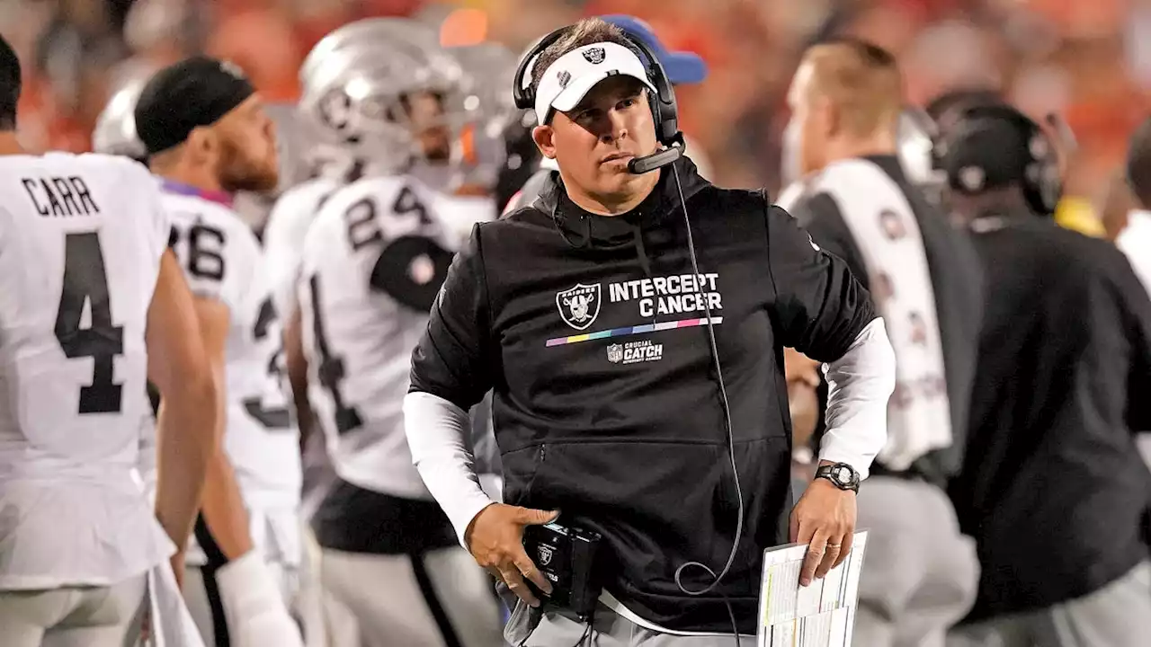 Raiders head coach Josh McDaniels explains decision to go for two late in loss to Chiefs