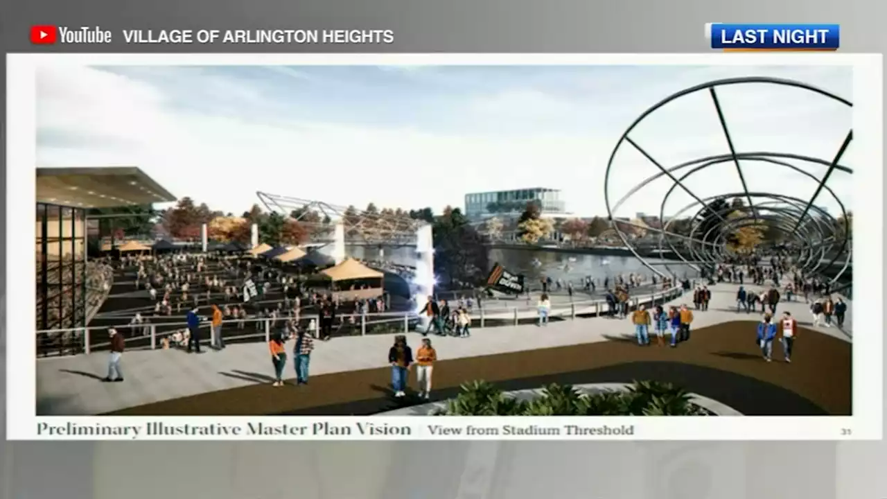 Chicago Bears present preliminary site plan for Arlington Heights race track site