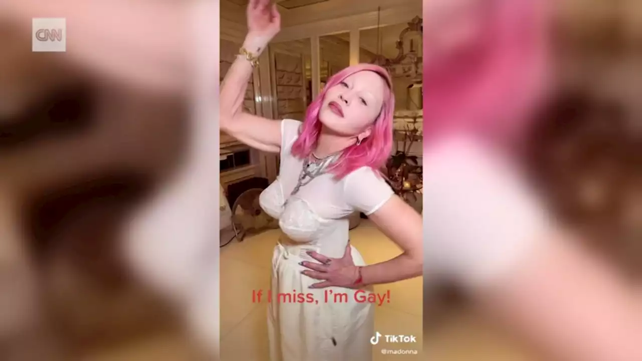 'If I miss, I'm Gay': Madonna's latest TikTok video has the internet talking