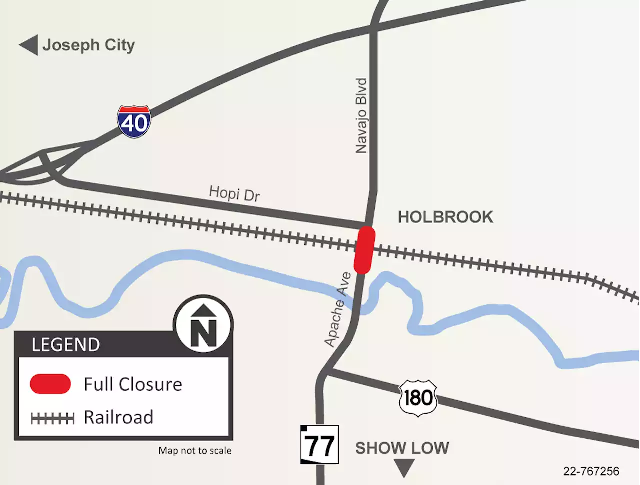 Four-day closure of SR 77 in Holbrook starting in 10 days | ADOT